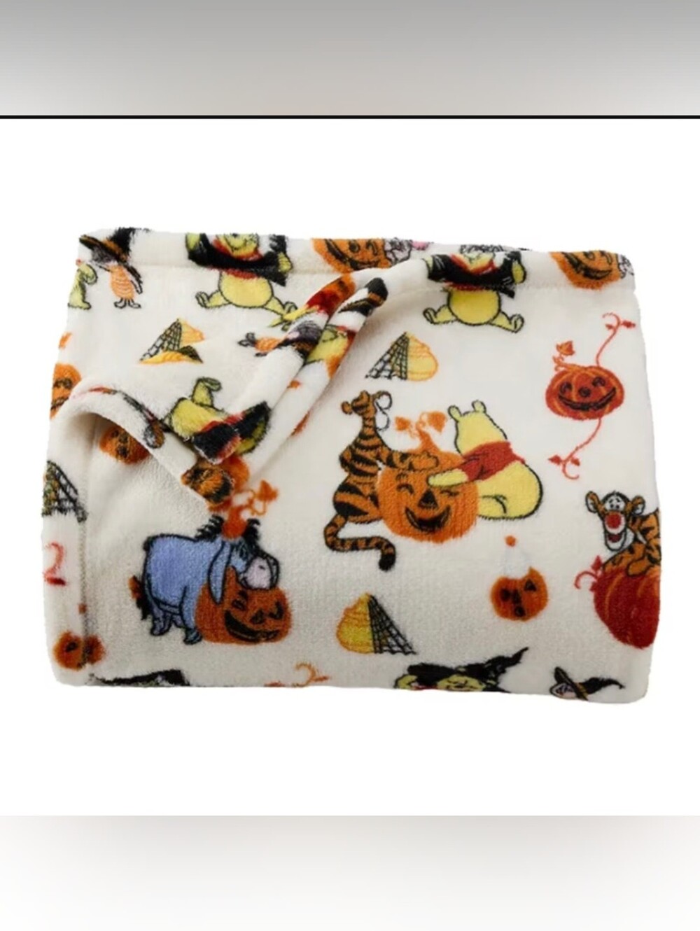 NWT The Big One Disney Winnie the Pooh Halloween Plush Throw Oversized 5' X 6'